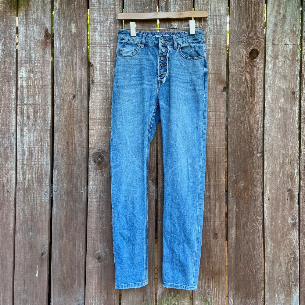 Roxy High Waisted Button Up Surf Jeans Sz 24